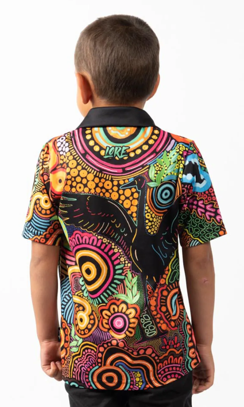 Aboriginal Art Kids Unisex Polo Gunugudhula