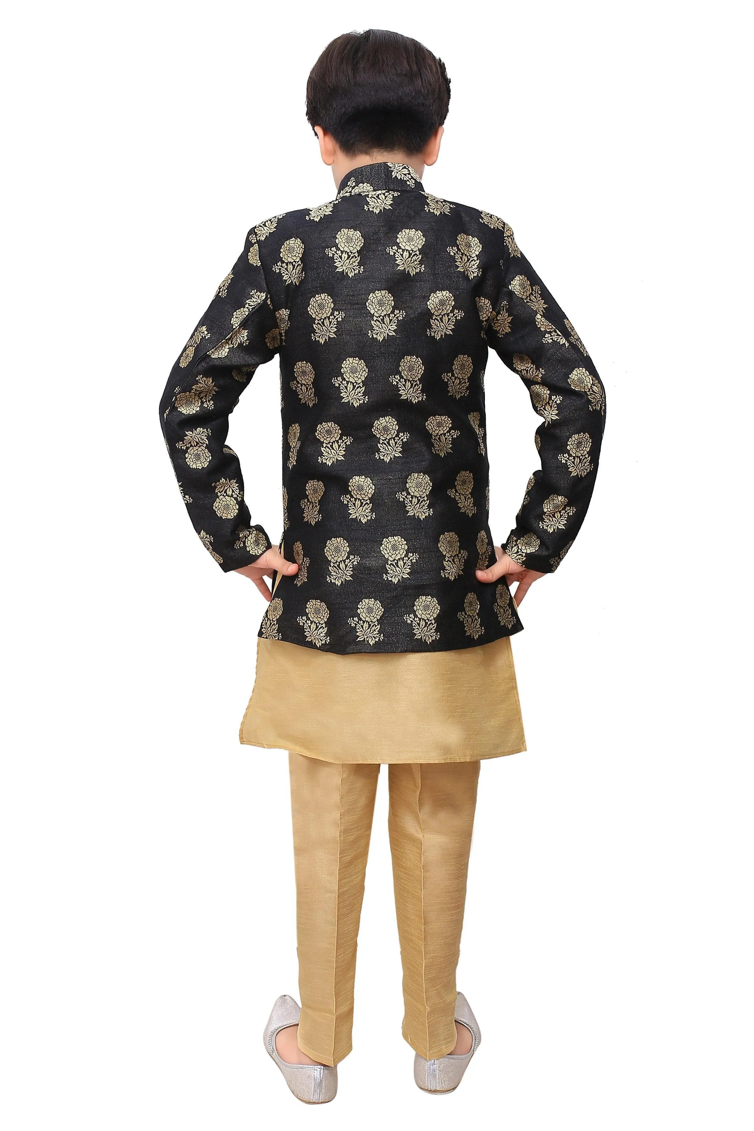 Ahhaaaa Kids Ethnic Indo-Western Sherwani Set For Boy