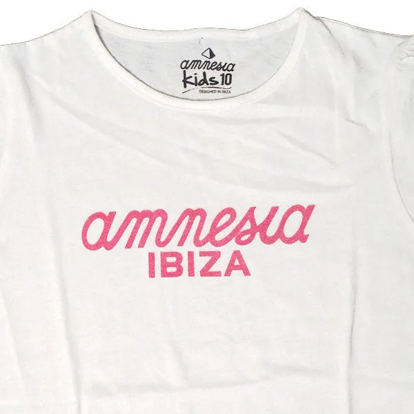 Amnesia Ibiza Classic Logo Kids Girls T-shirt