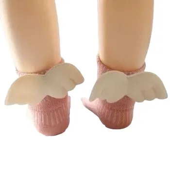 Angel Wings Baby Anti Slip Socks Pink