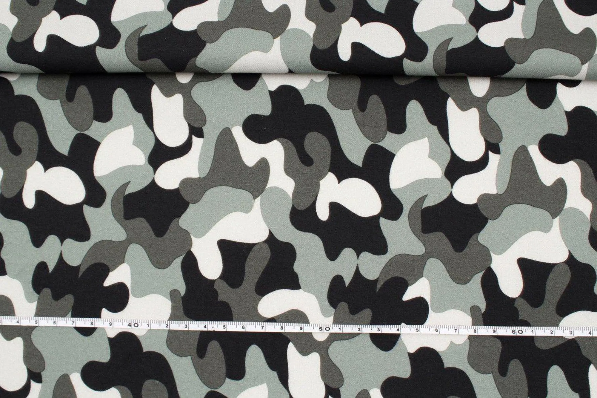 CAMOUFLAGE ORGANIC COTTON POPLIN - ANTI-BACTERIAL & HYDROPHOBIC FINISHING