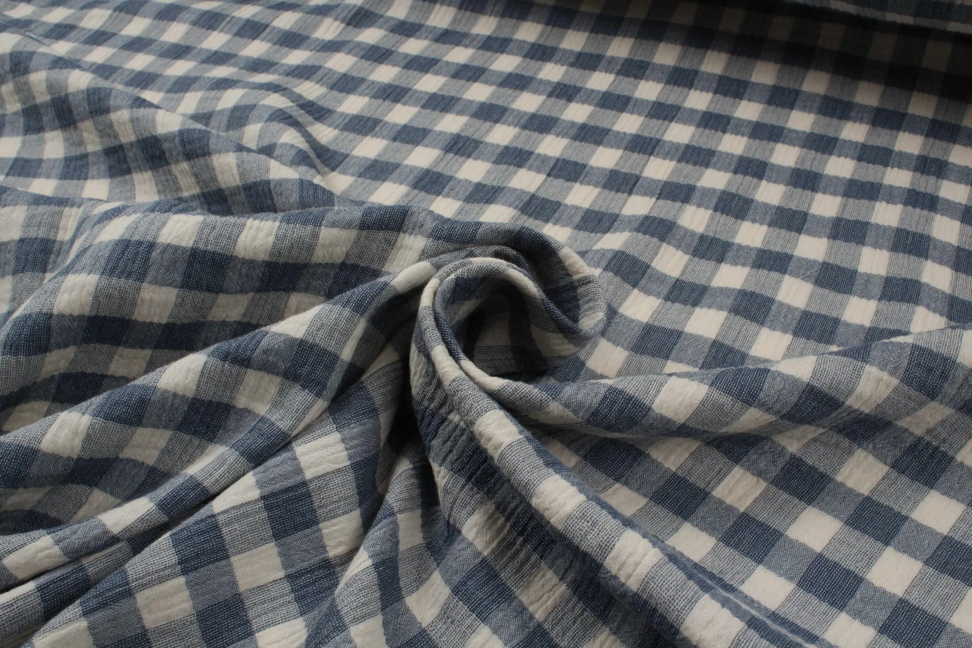 Cotton Double Muslin - Fancy Checks and Stripes Prints - 4 Variants