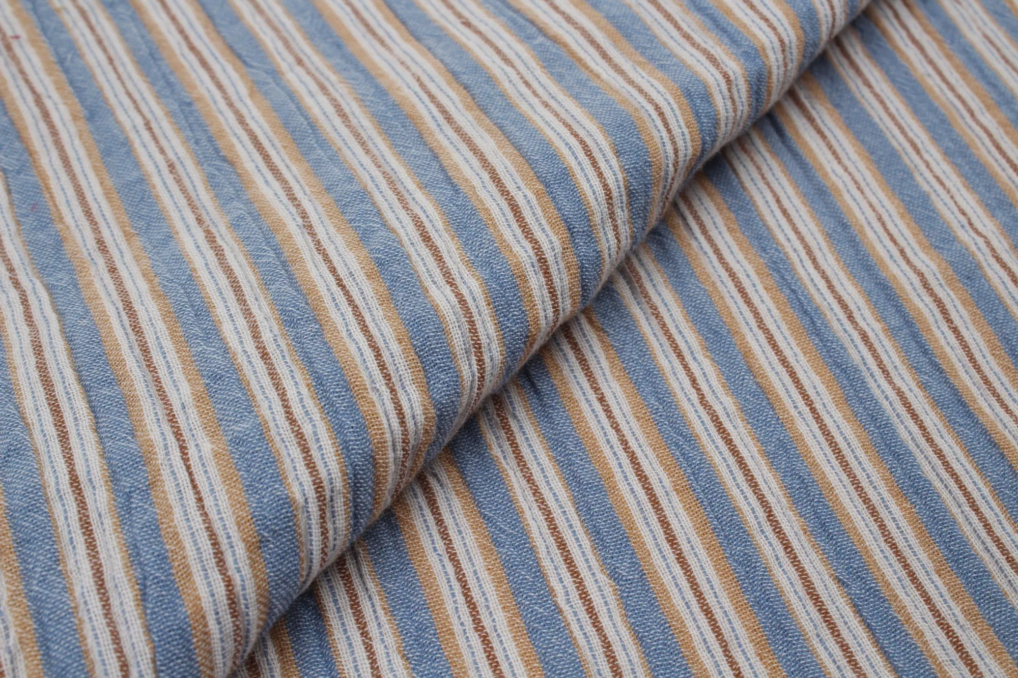 Cotton Double Muslin - Fancy Checks and Stripes Prints - 4 Variants