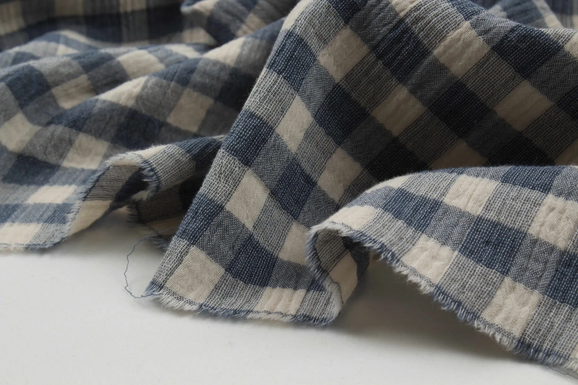 Cotton Double Muslin - Fancy Checks and Stripes Prints - 4 Variants