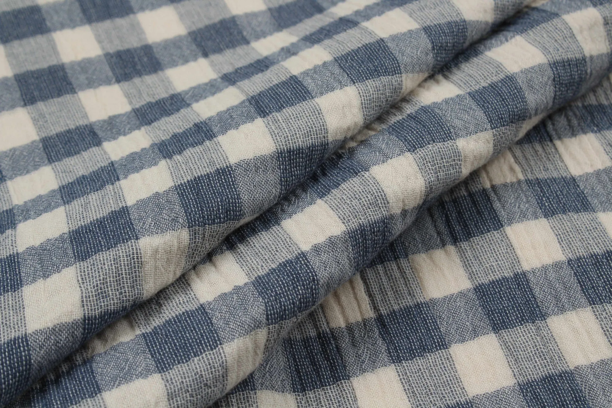 Cotton Double Muslin - Fancy Checks and Stripes Prints - 4 Variants