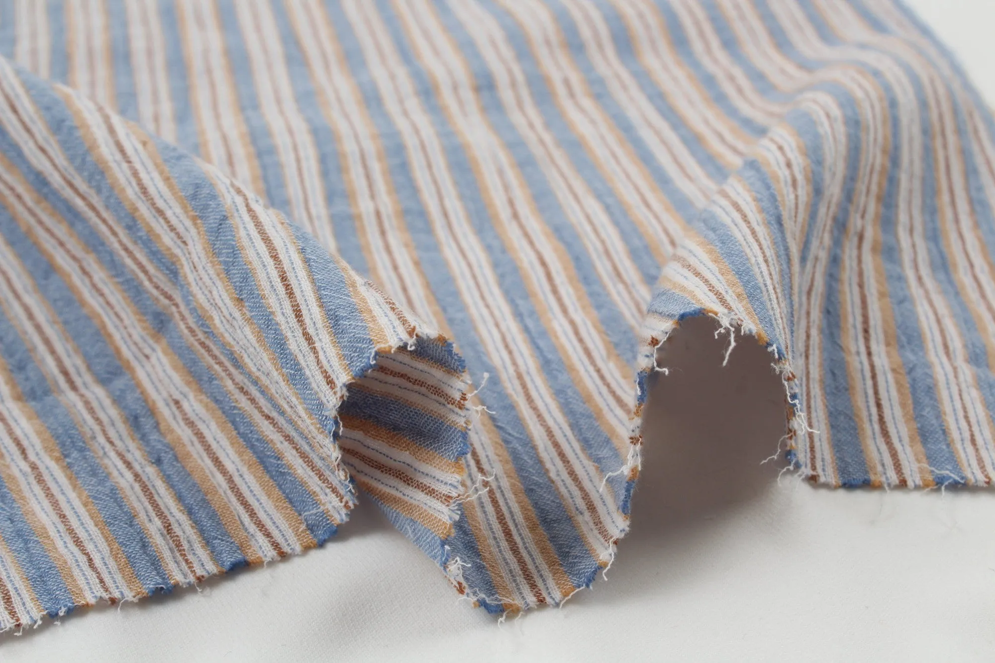 Cotton Double Muslin - Fancy Checks and Stripes Prints - 4 Variants