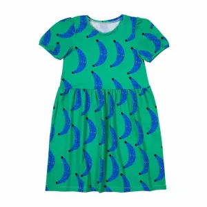 Don't Grow Up Short Sleeved Dress - Bananas Green