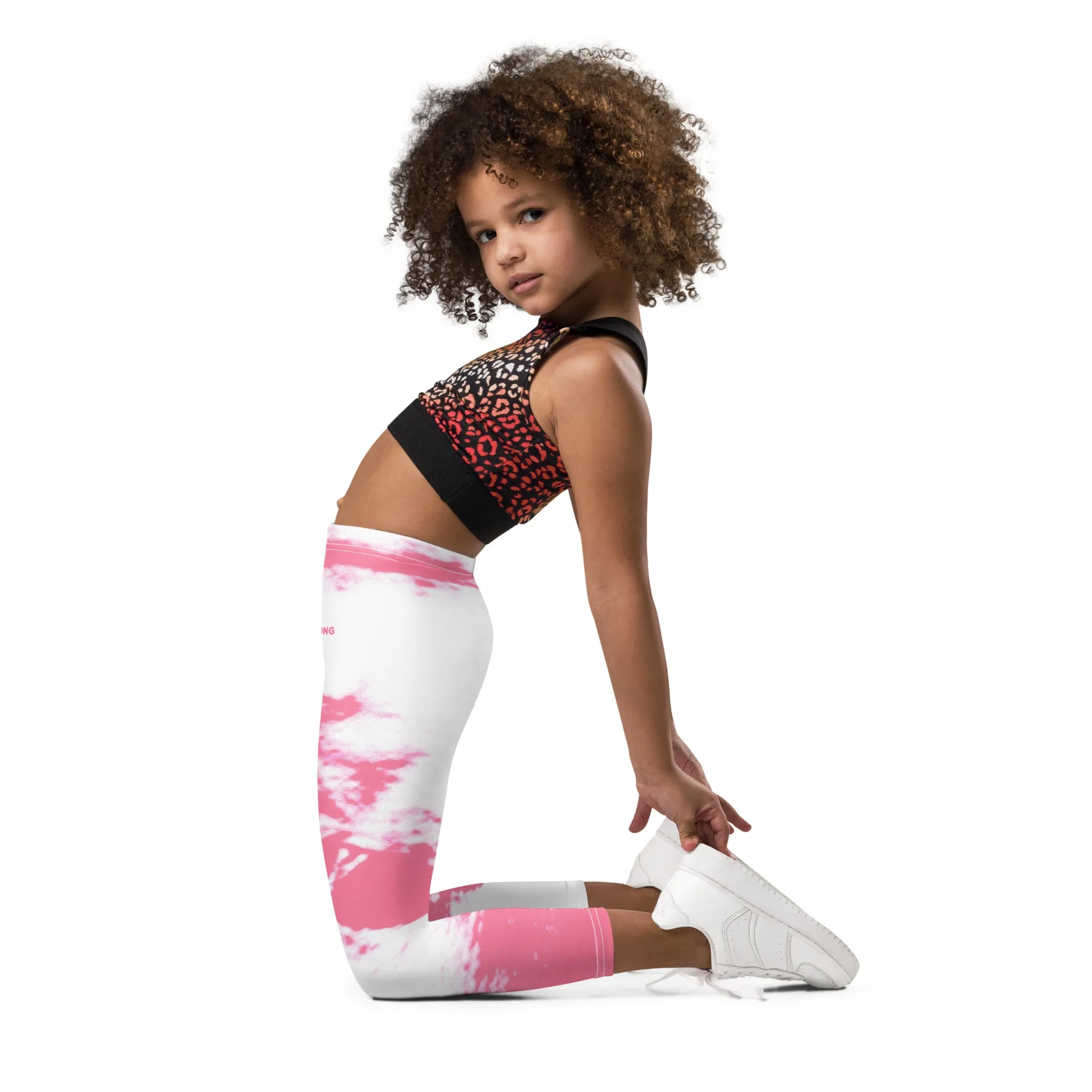 ELEVATED ESSENTIALS, THE PERFECT KID'S LEGGING PINK TIE DYE