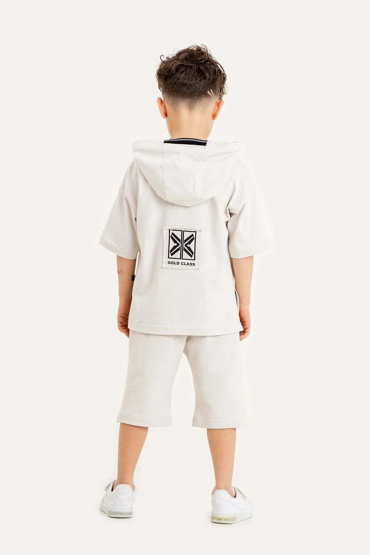 Gold Class Kidswear Boy's Sword and Shield Printed Hooded Sets