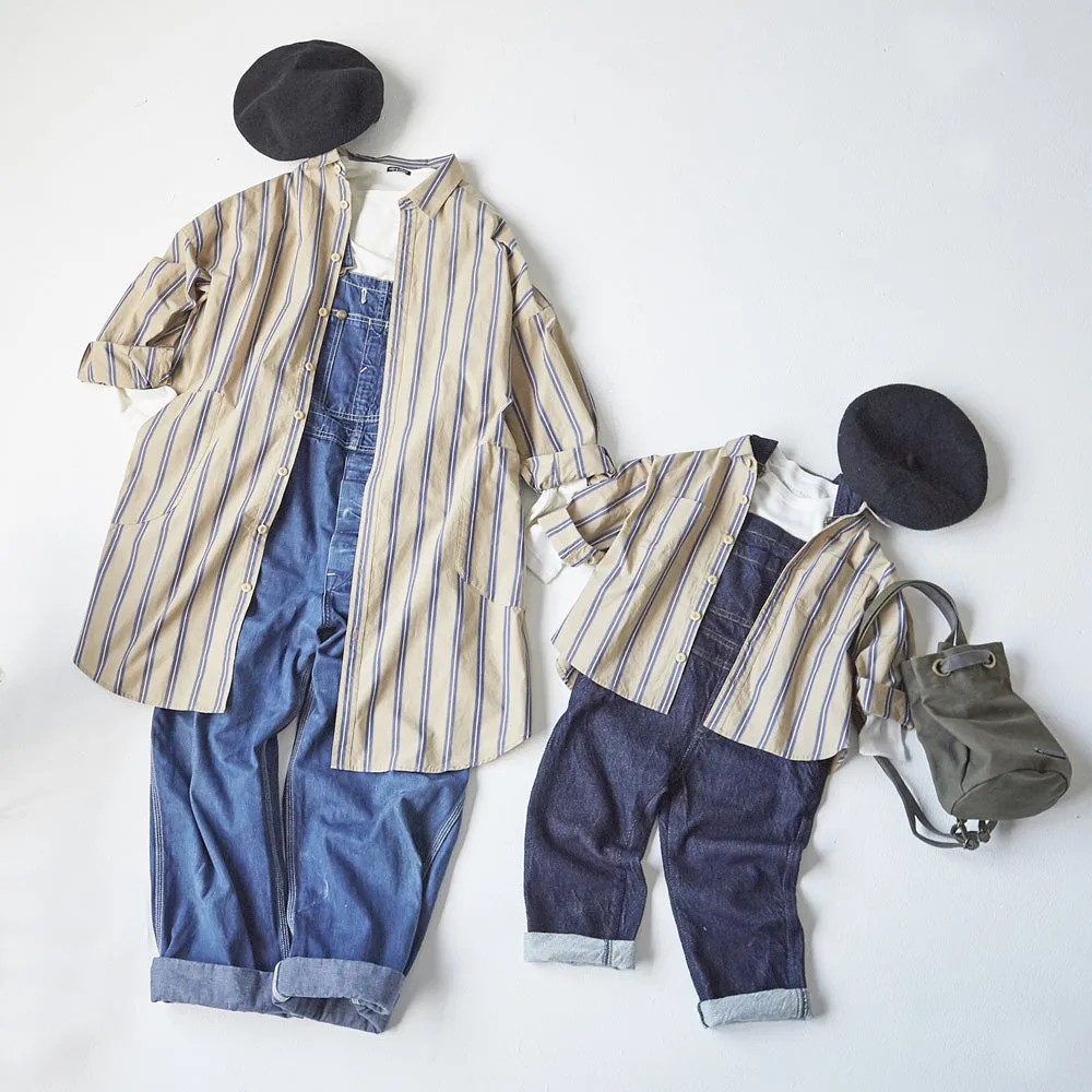 HÄP & CRAFT | Kidswear | Kid Overshirt - Beige / Navy