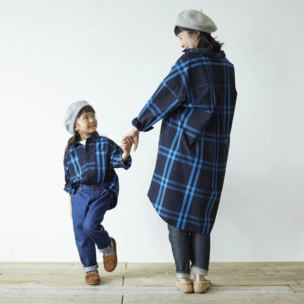 HÄP & CRAFT | Kidswear | Kid Overshirt - Beige / Navy