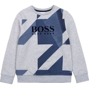 HUGO BOSS - Abstract Sweatshirt - Grey