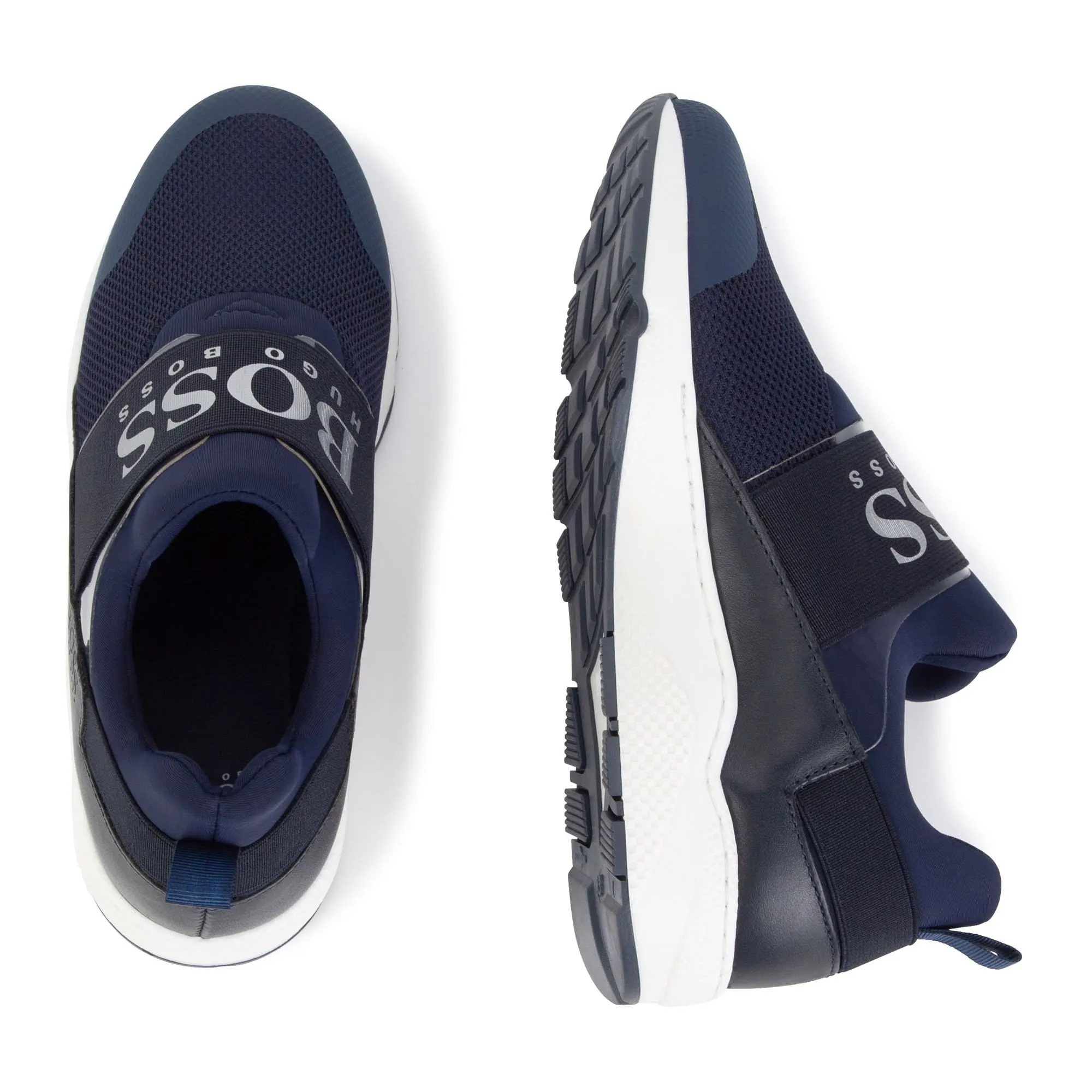 HUGO BOSS - Boss Strap Trainer - Navy