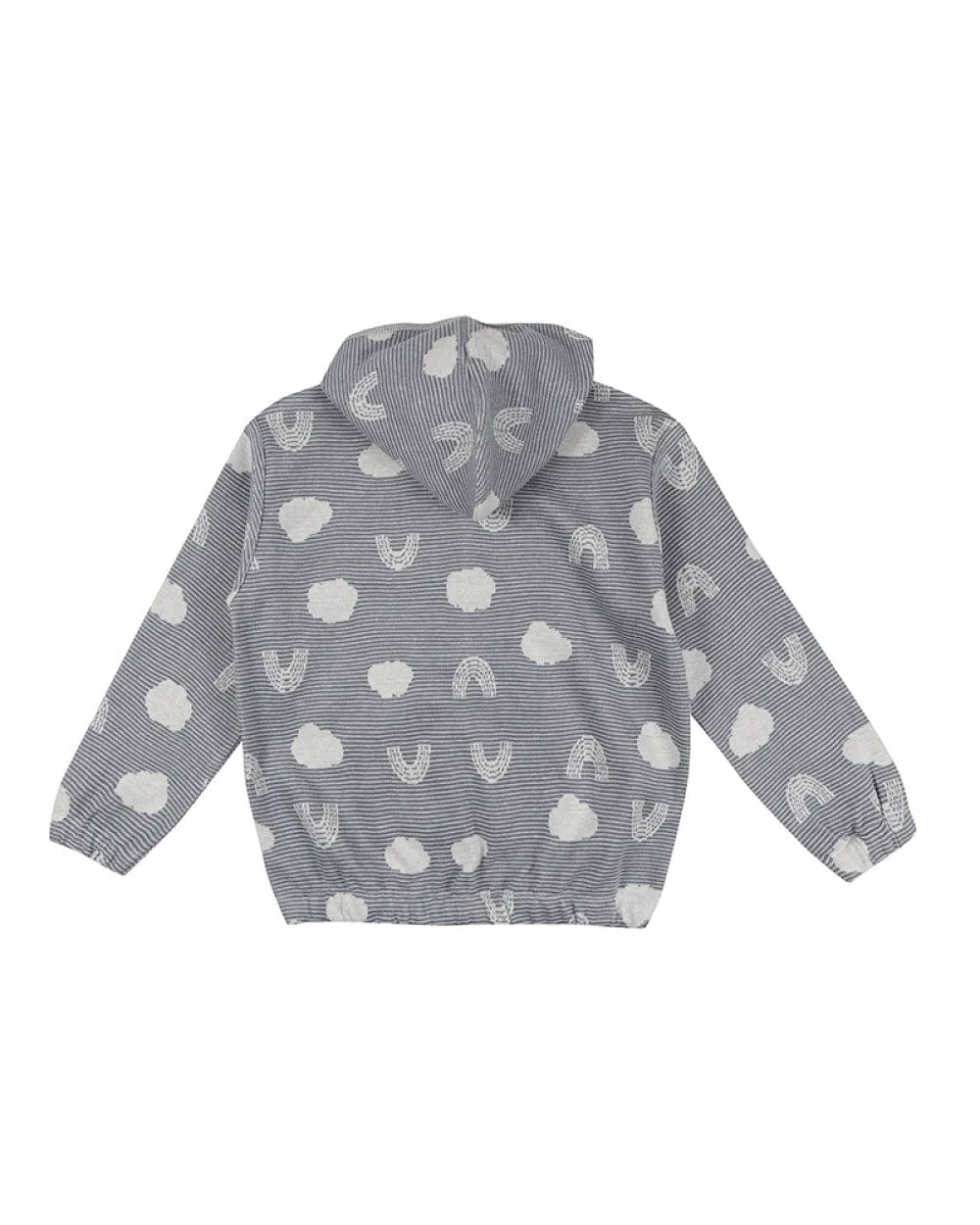 Jacquard Cloud Reversible Hoodie