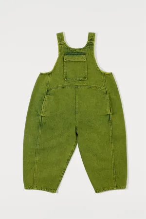 Kai overdye denim dungarees