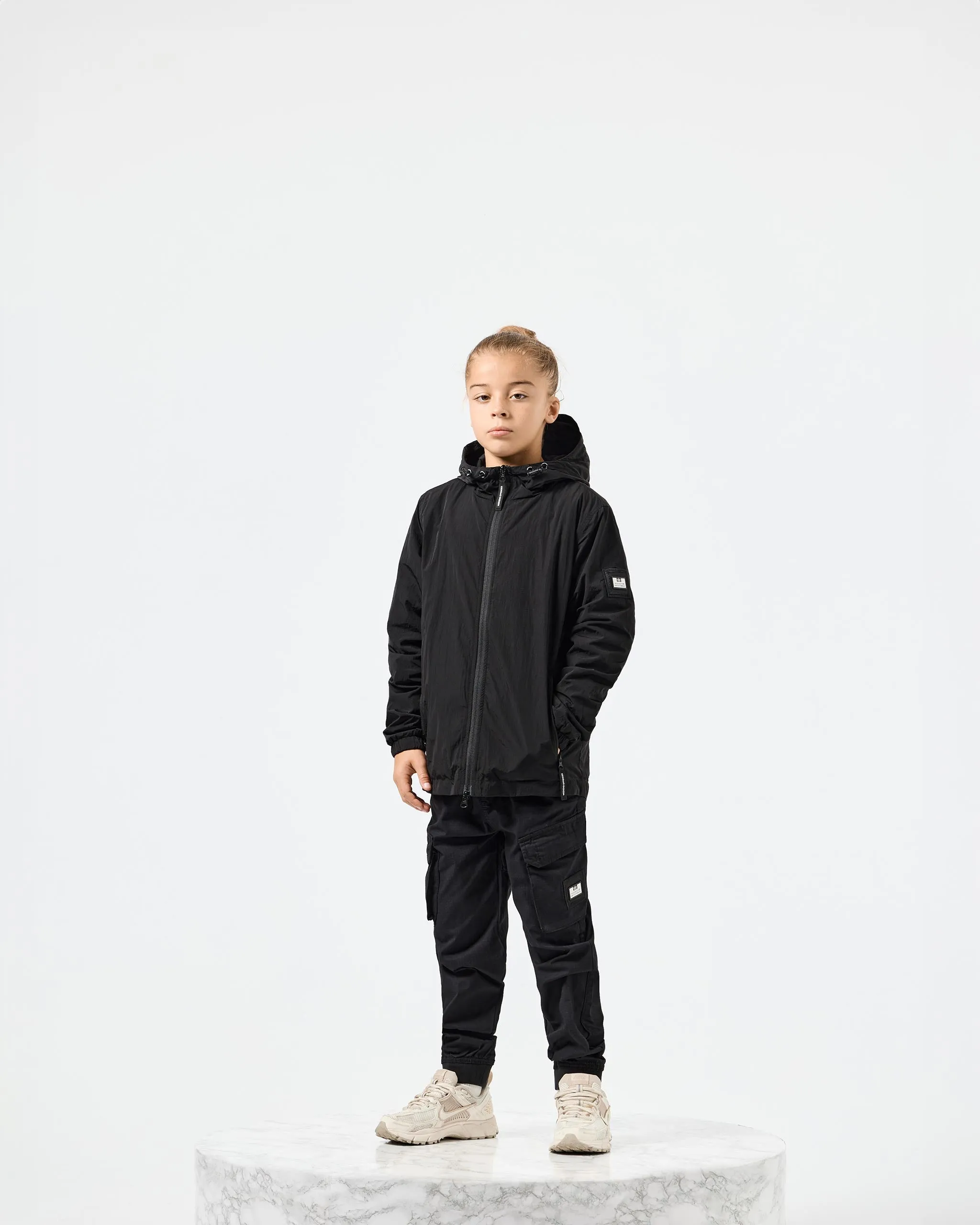 Kids Technician Fleece-Lined Jacket Black