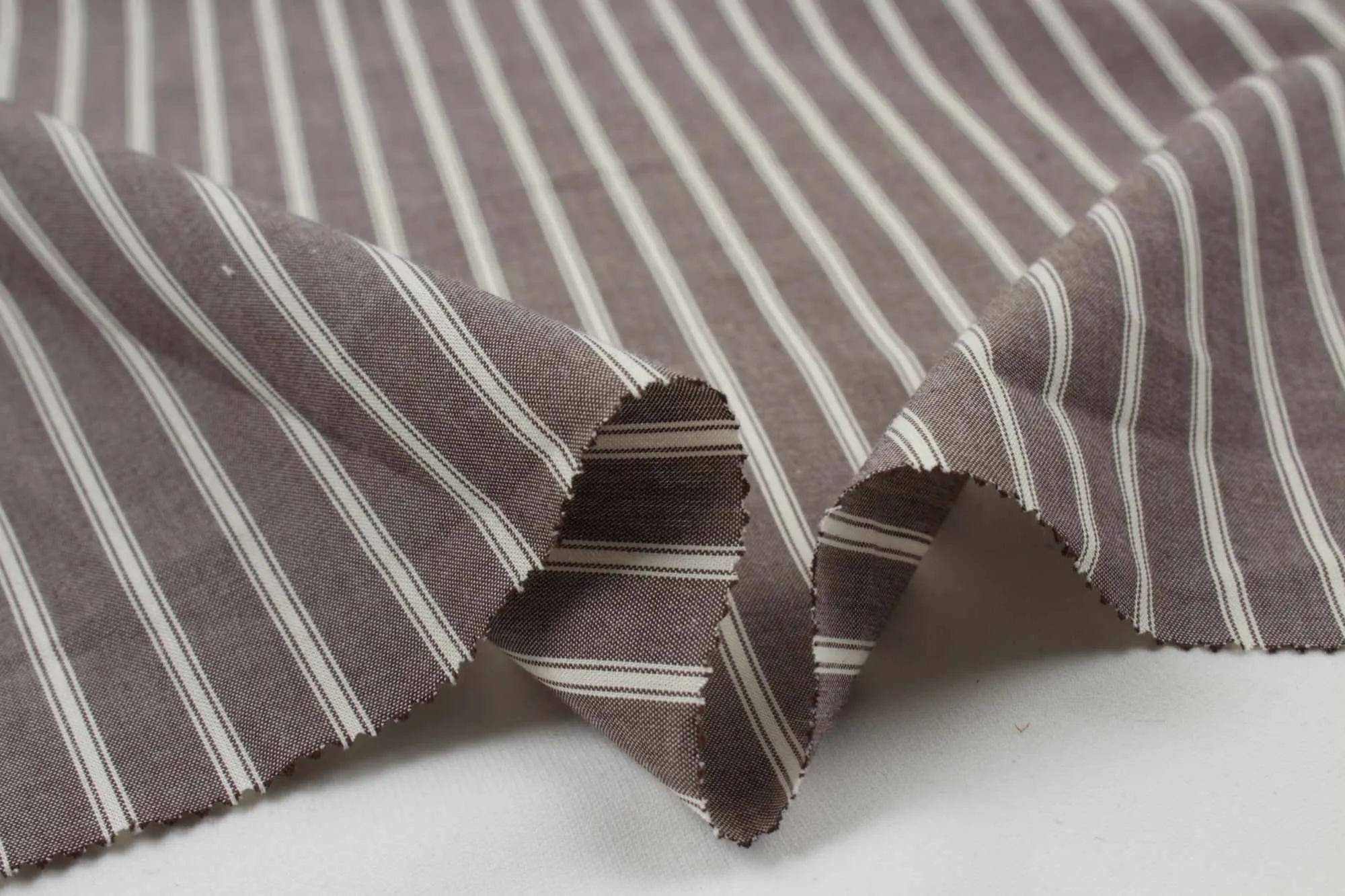 Light-Weight Cotton Stripes for Shirting - 7 Variants Available