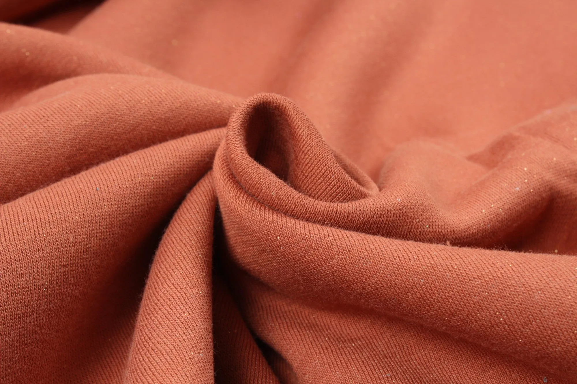 Lurex Brushed Fleece - Cotton Blend Stretch - 8 Colors Available