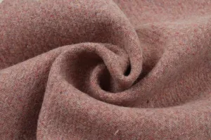 Melange Pink Recycled Wool for Outwear