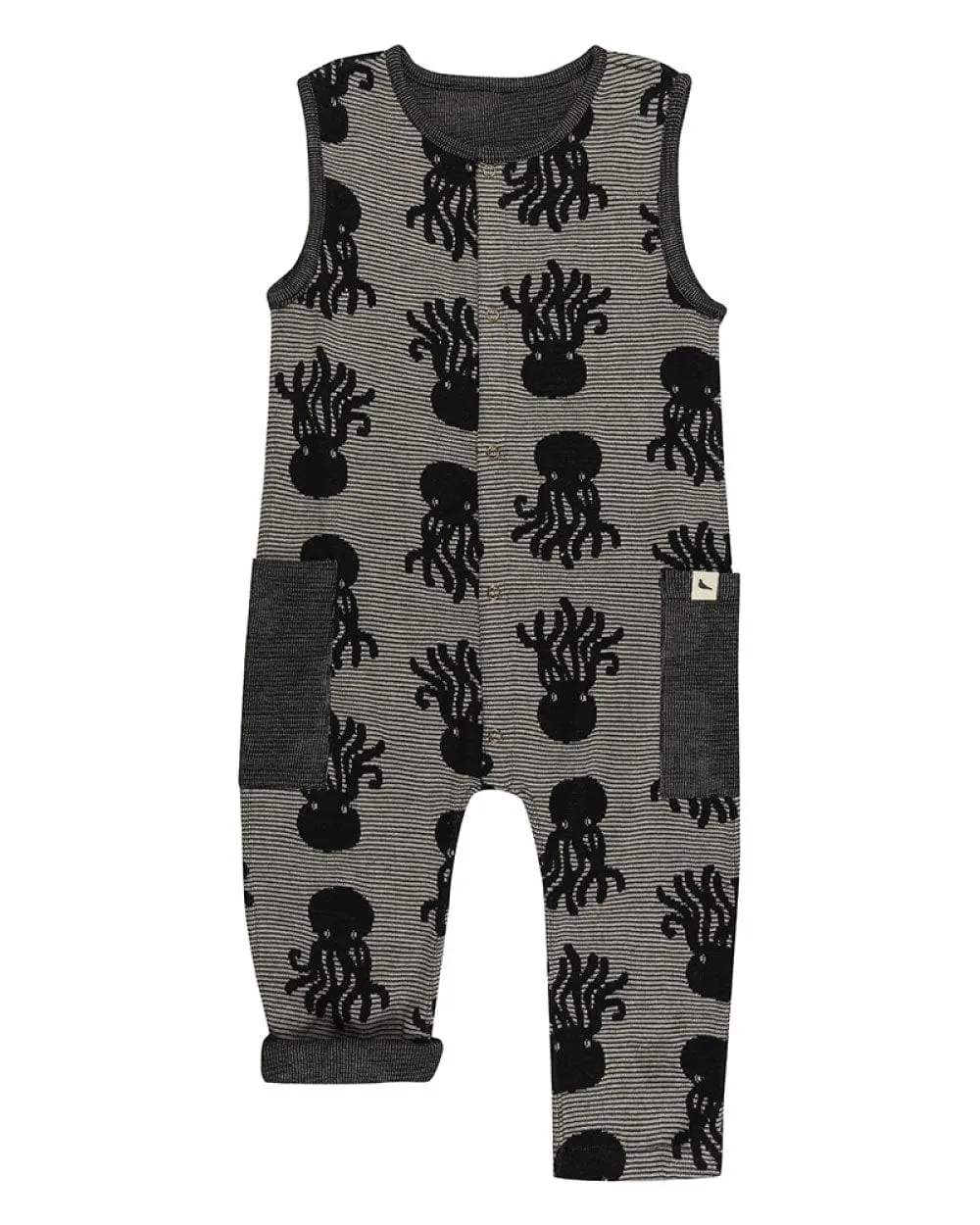 Octo Jacquard Reversible Tank Dungarees