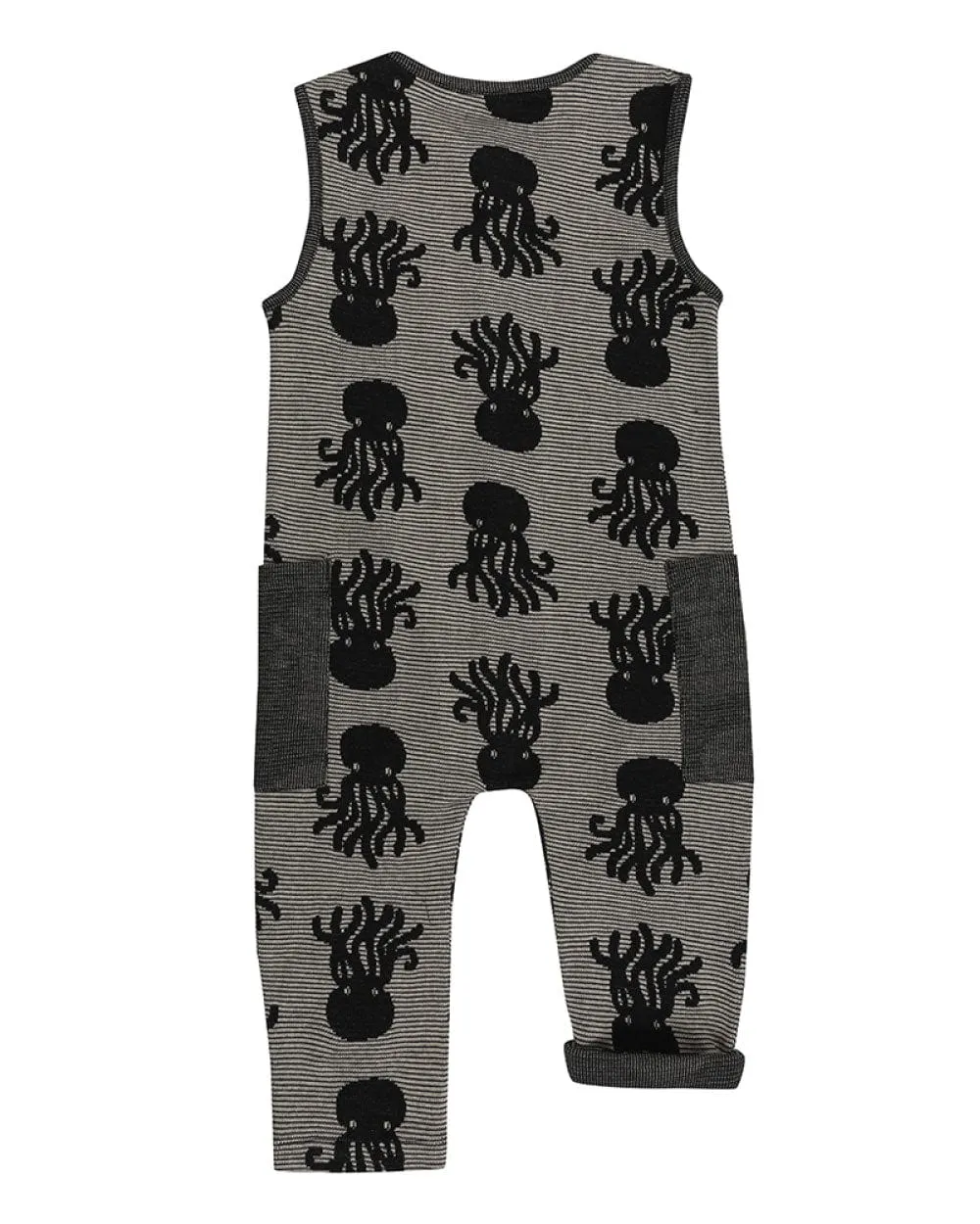 Octo Jacquard Reversible Tank Dungarees