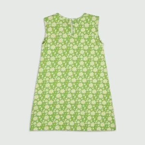 Organic Cotton A-Line dress- Breezy Daisy