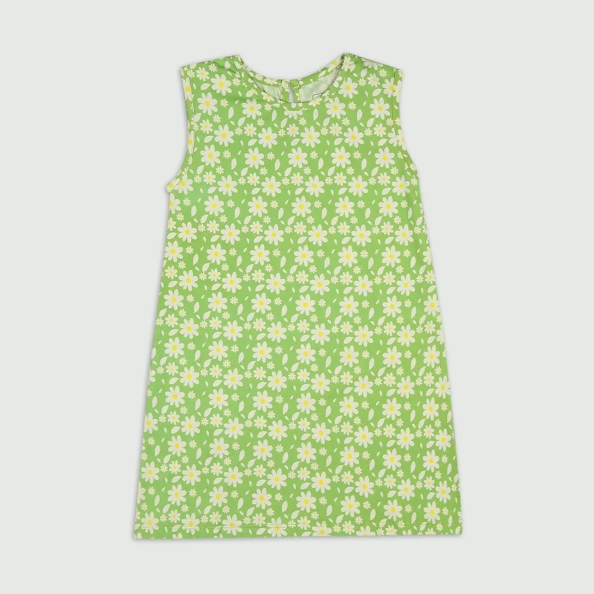 Organic Cotton A-Line dress- Breezy Daisy