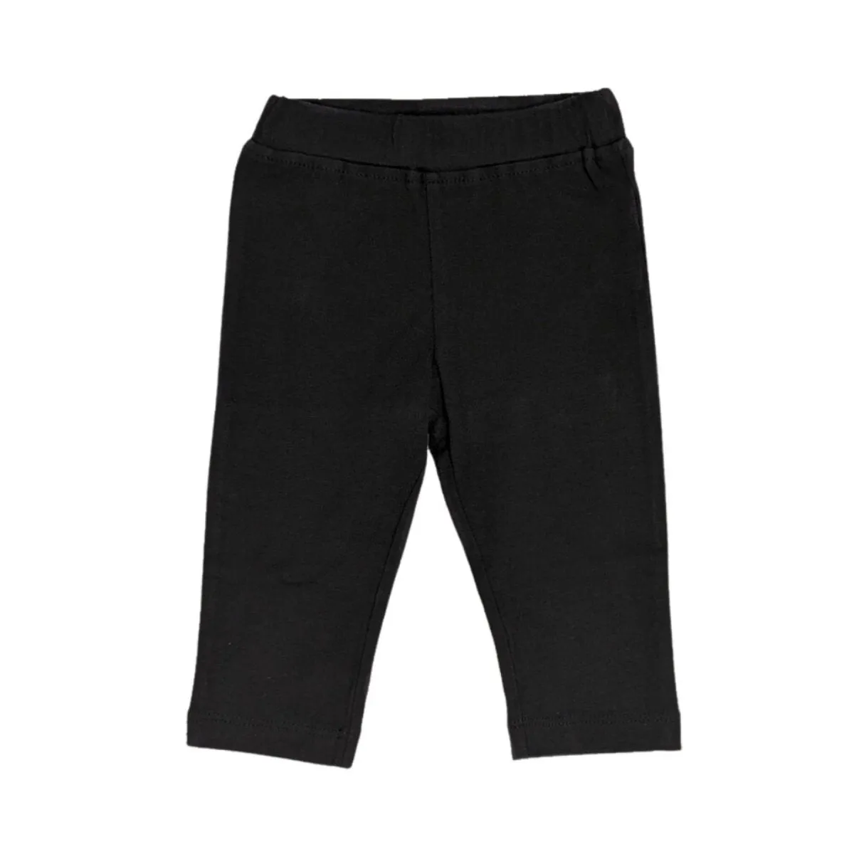 Organic Cotton Baby Girl Leggings - Black