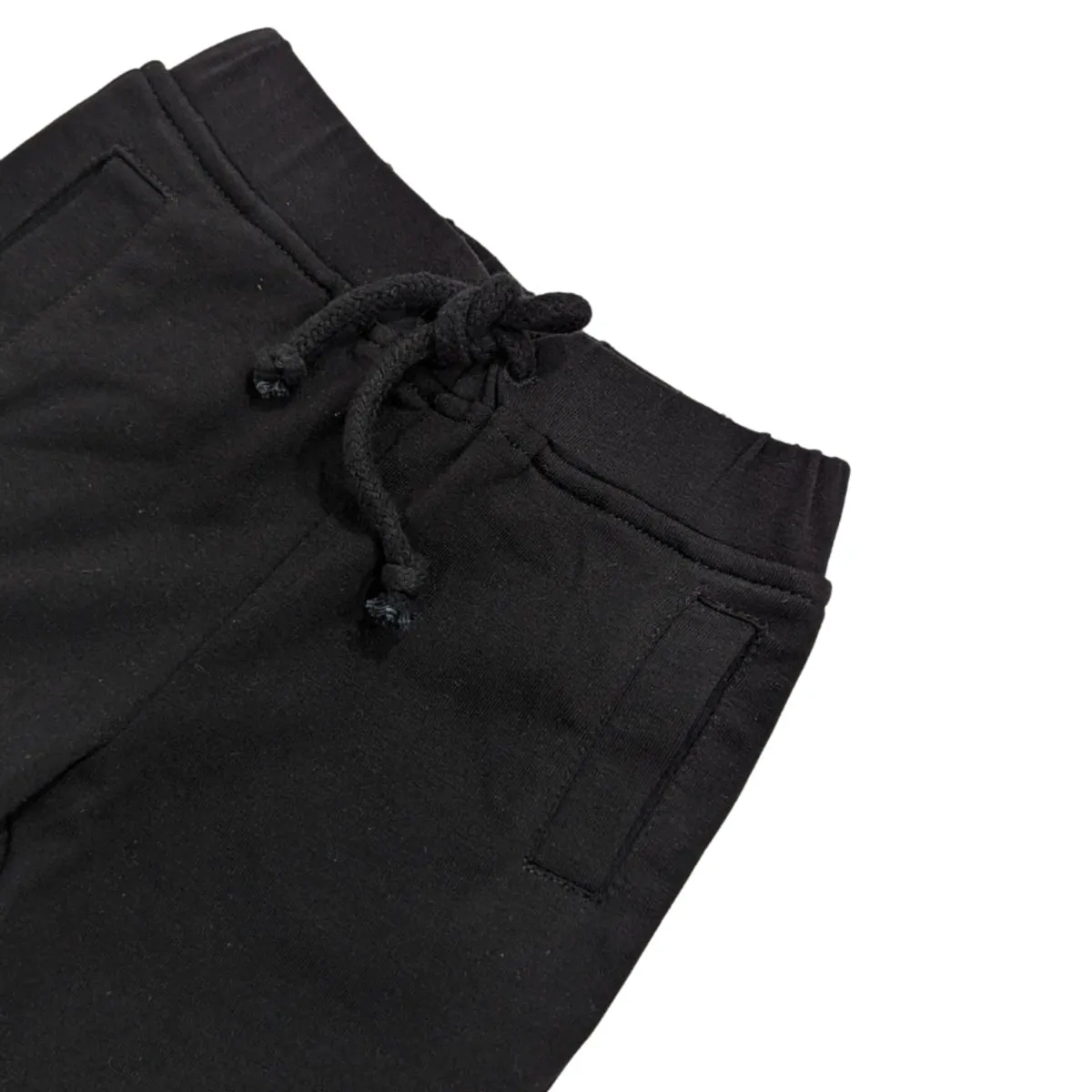 Organic Cotton Baby Joggers- Black