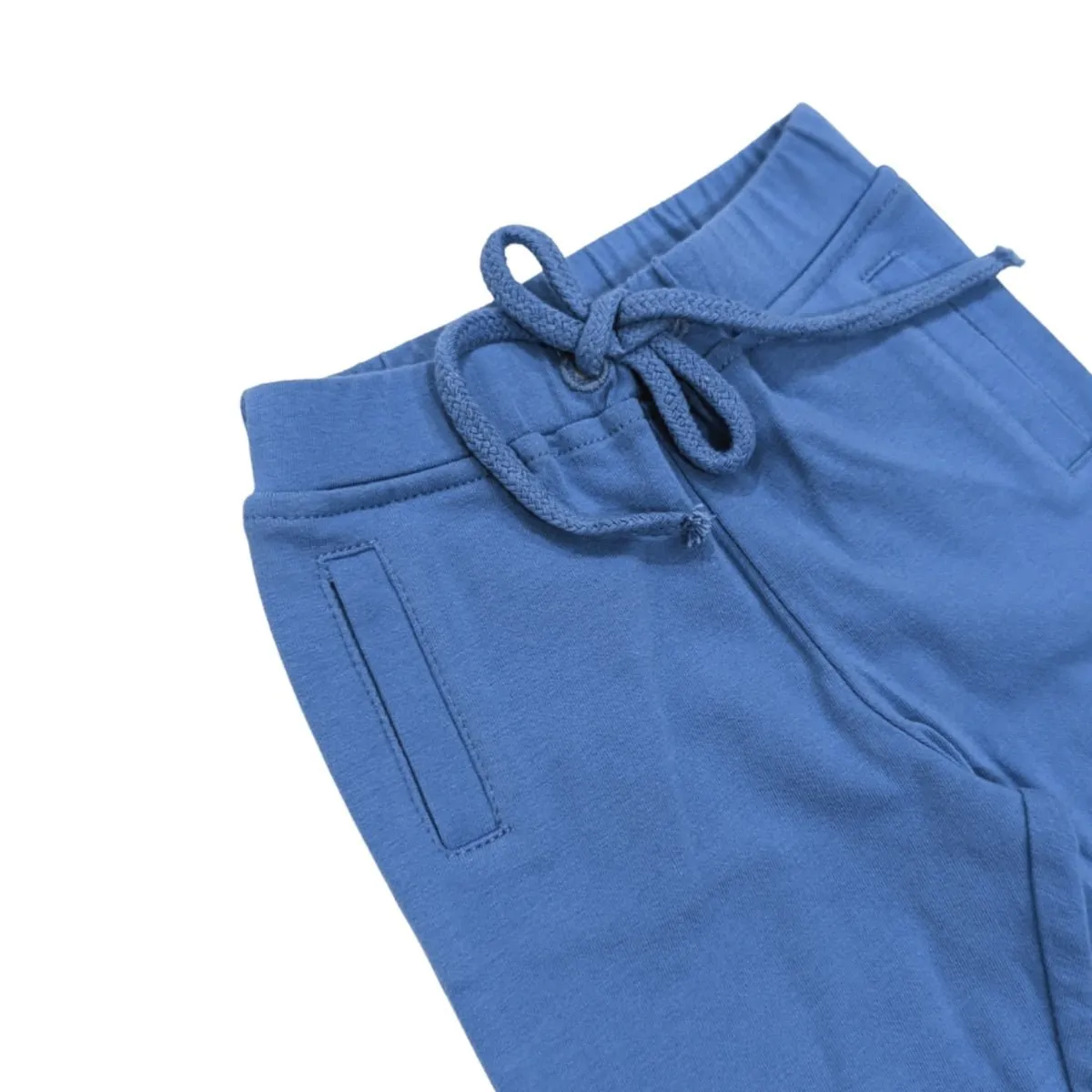 Organic Cotton Baby Joggers- Blue