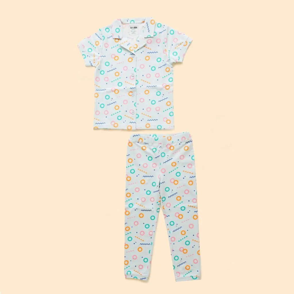 Organic Cotton Half Sleeve Nightsuit- Free Float