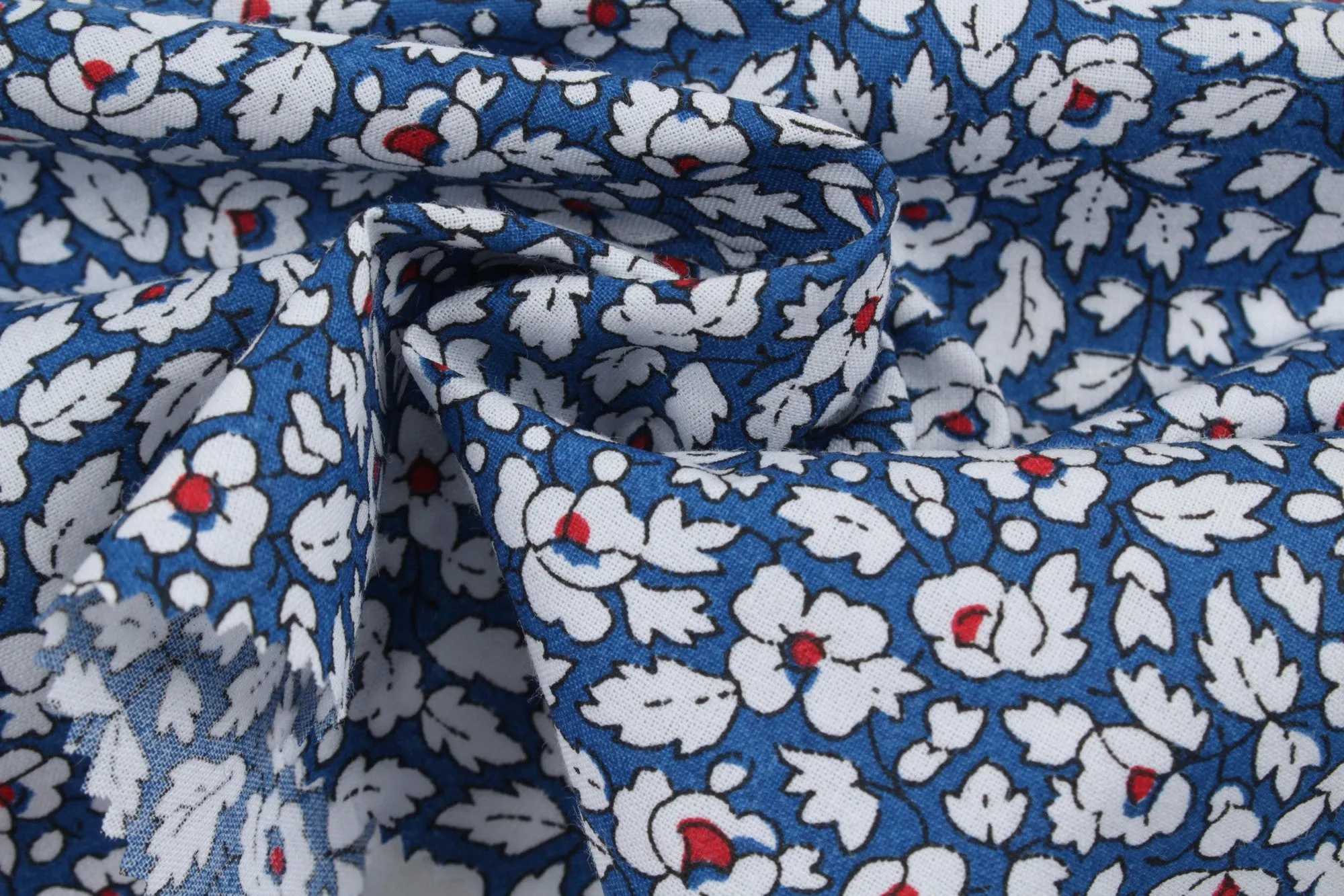 Organic Cotton Voile - Ditsy Floral Print (5 Designs Available)