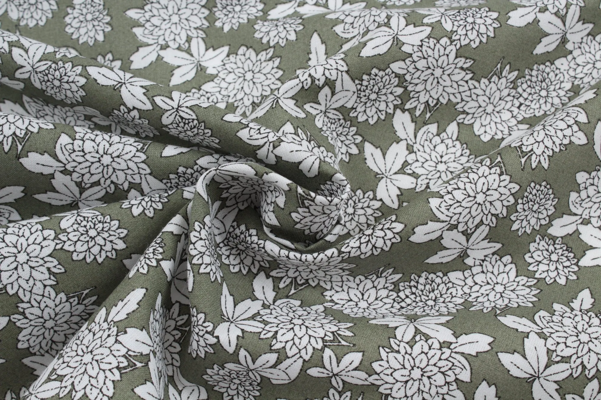 Organic Cotton Voile - Ditsy Floral Print (5 Designs Available)