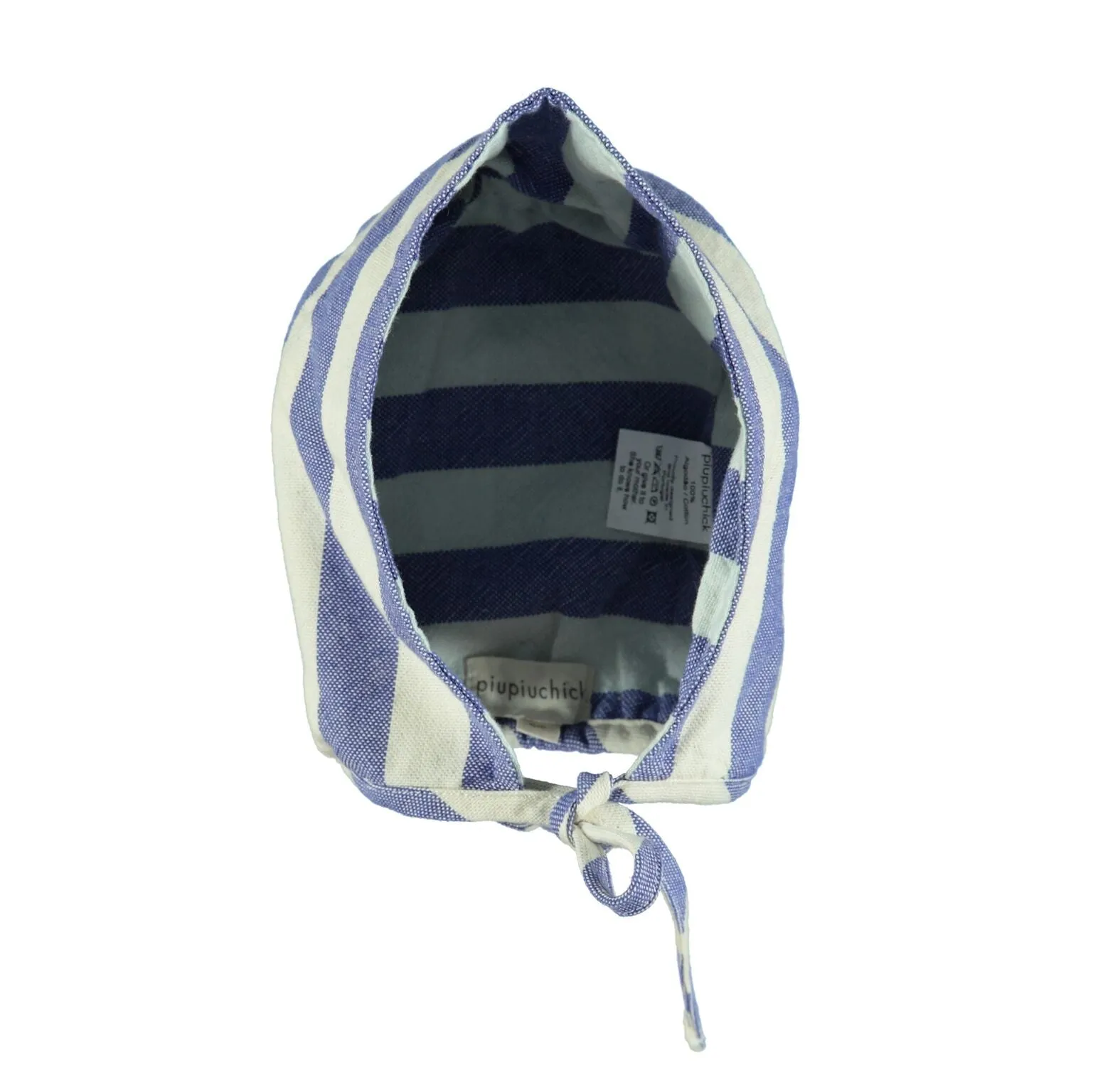 Piupiuchick baby bonnet reversible stripes