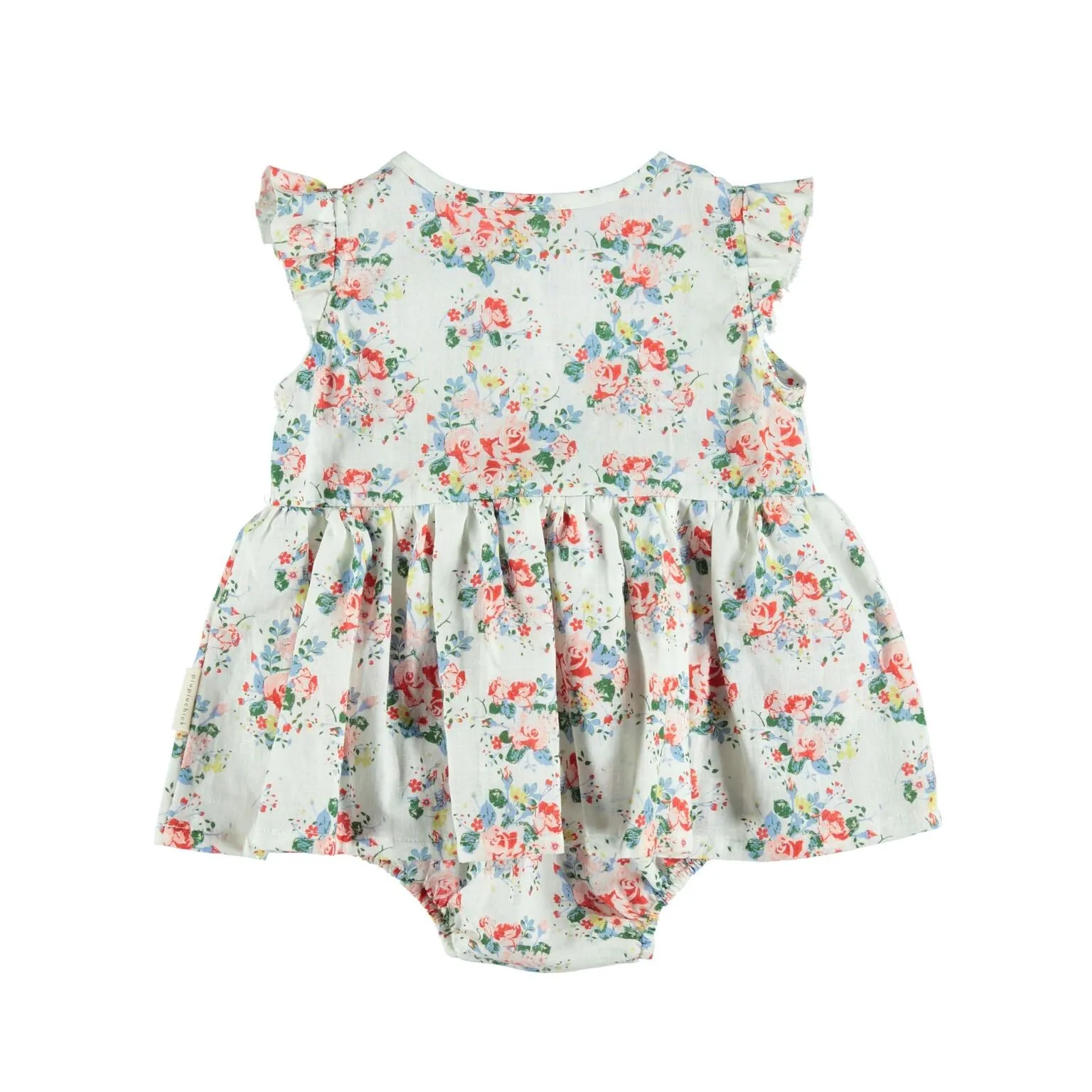 Piupiuchick baby dress with body flowers