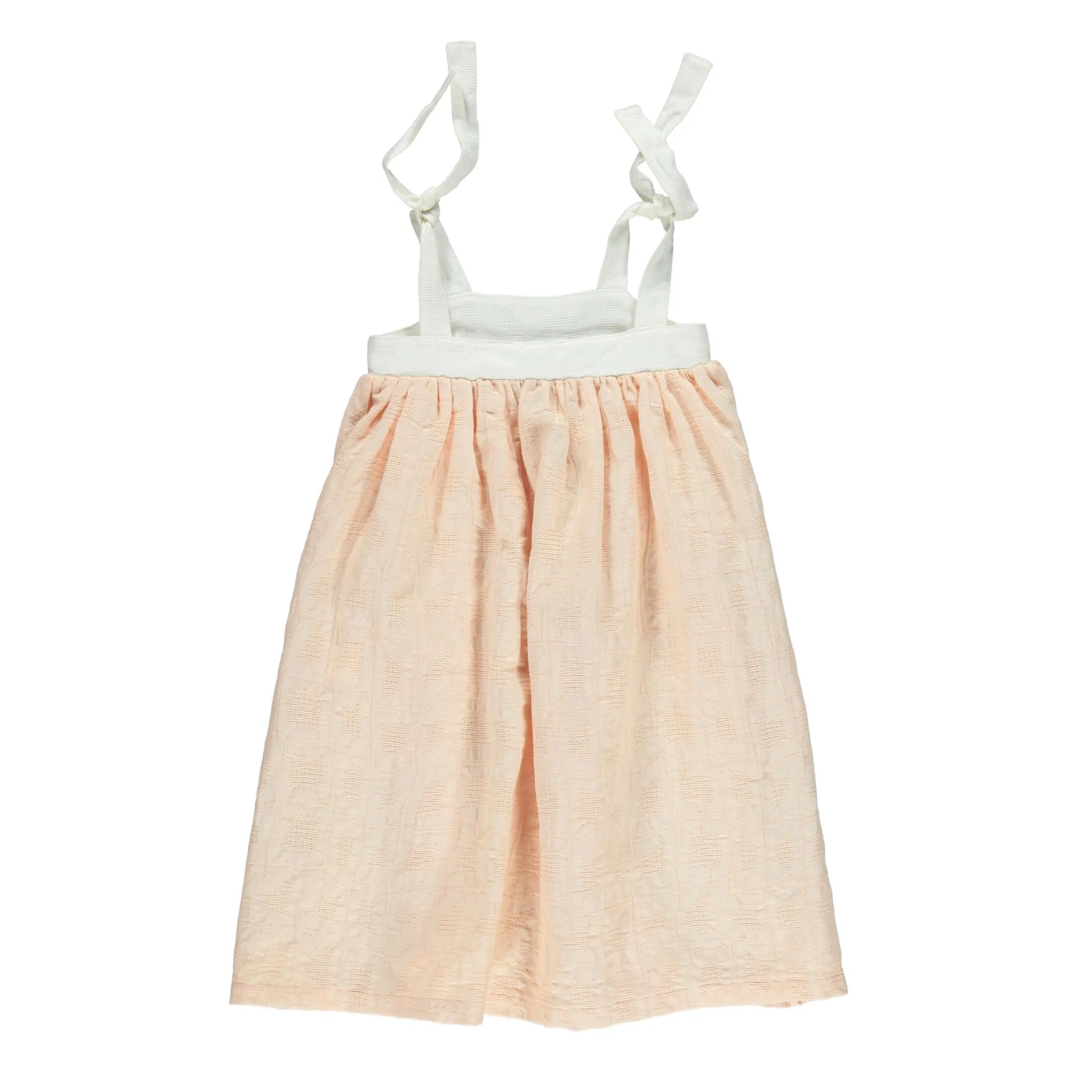 Piupiuchick dress off white & pale pink