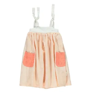 Piupiuchick dress off white & pale pink