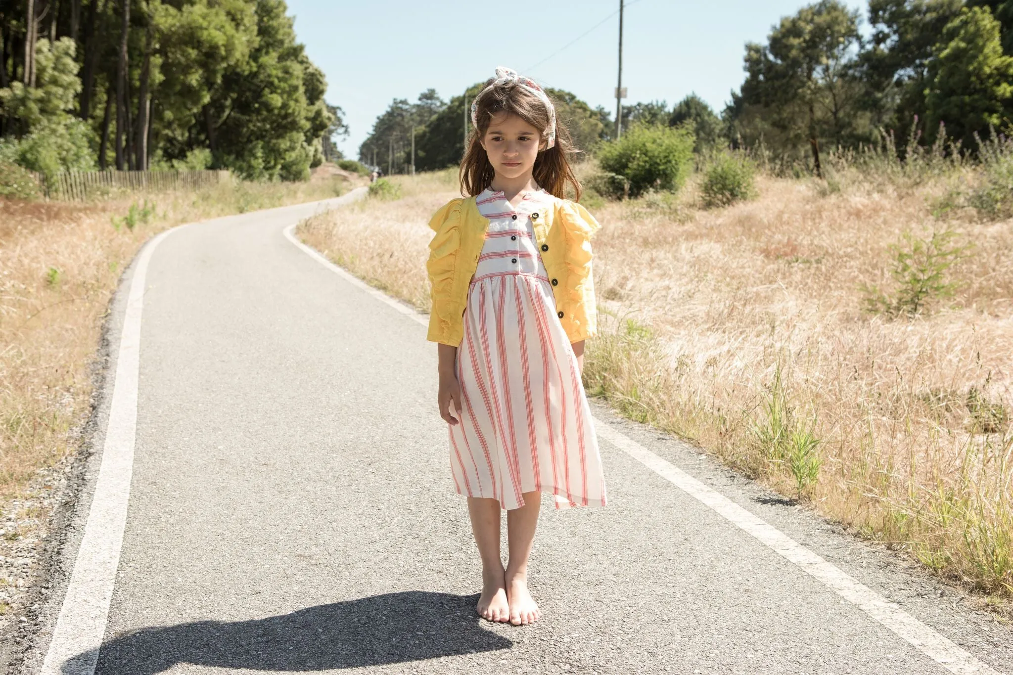 Piupiuchick jacket frills yellow