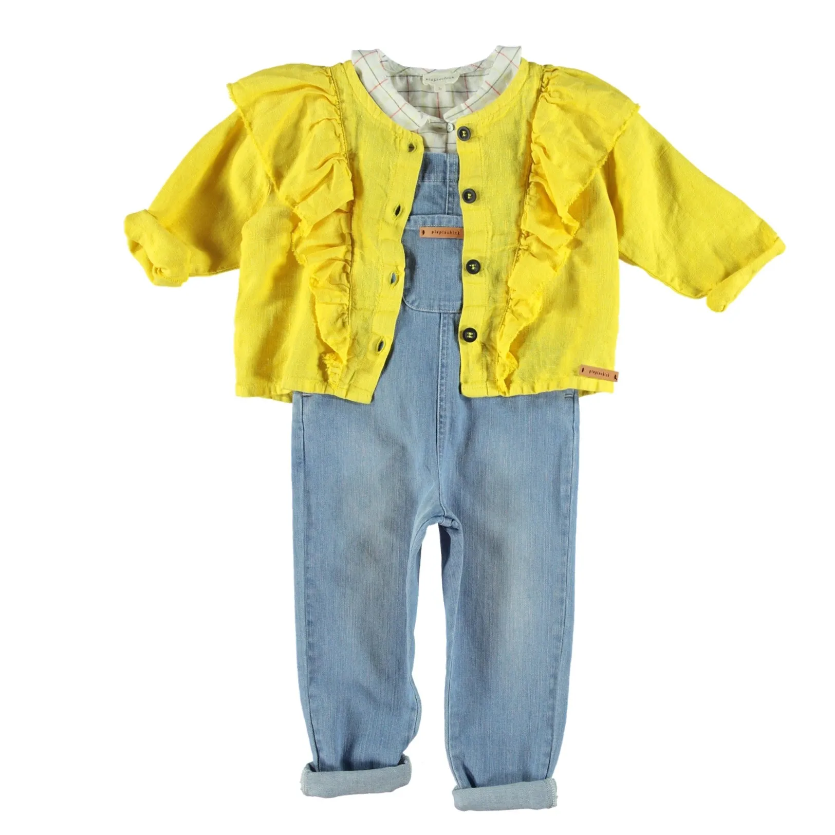 Piupiuchick jacket frills yellow