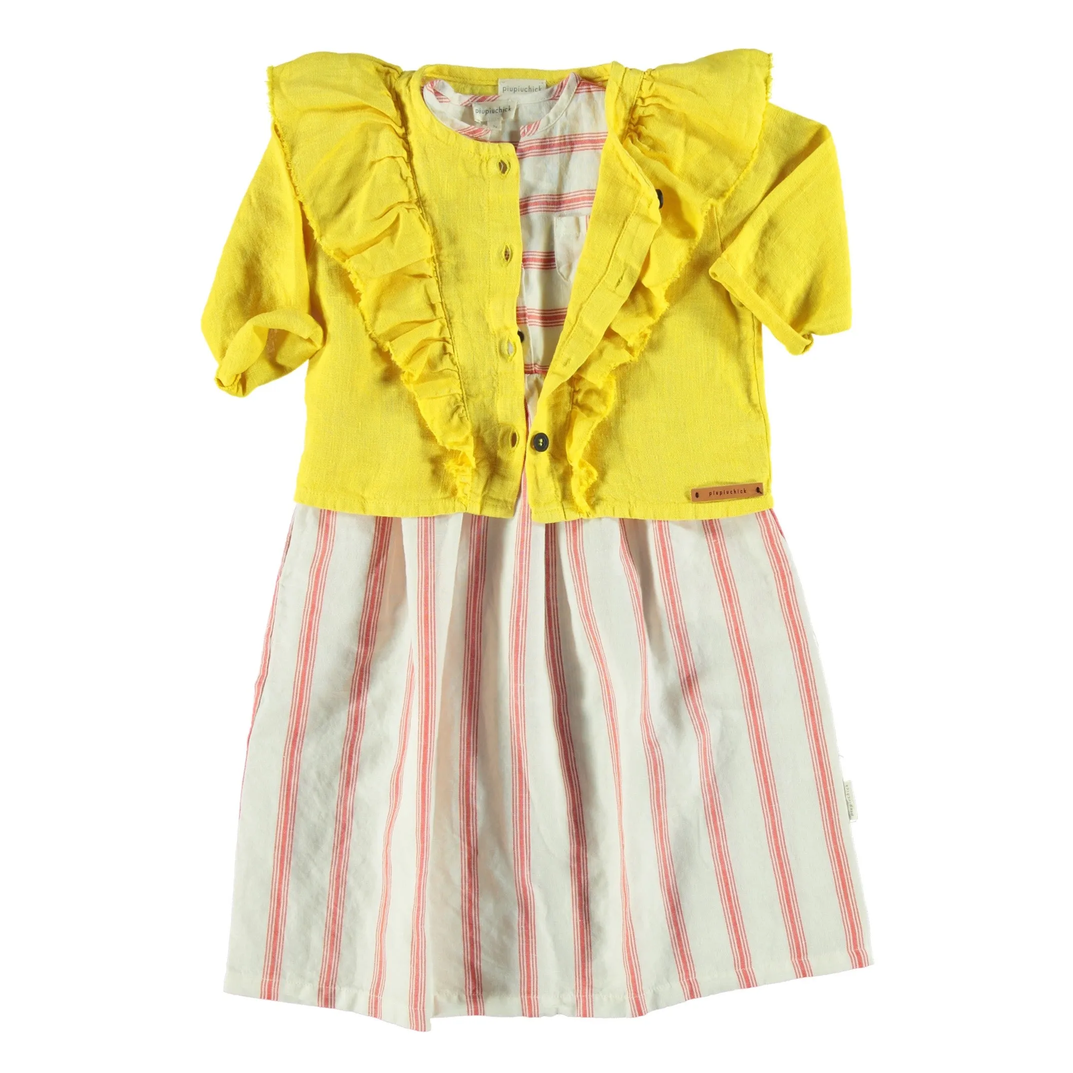 Piupiuchick jacket frills yellow