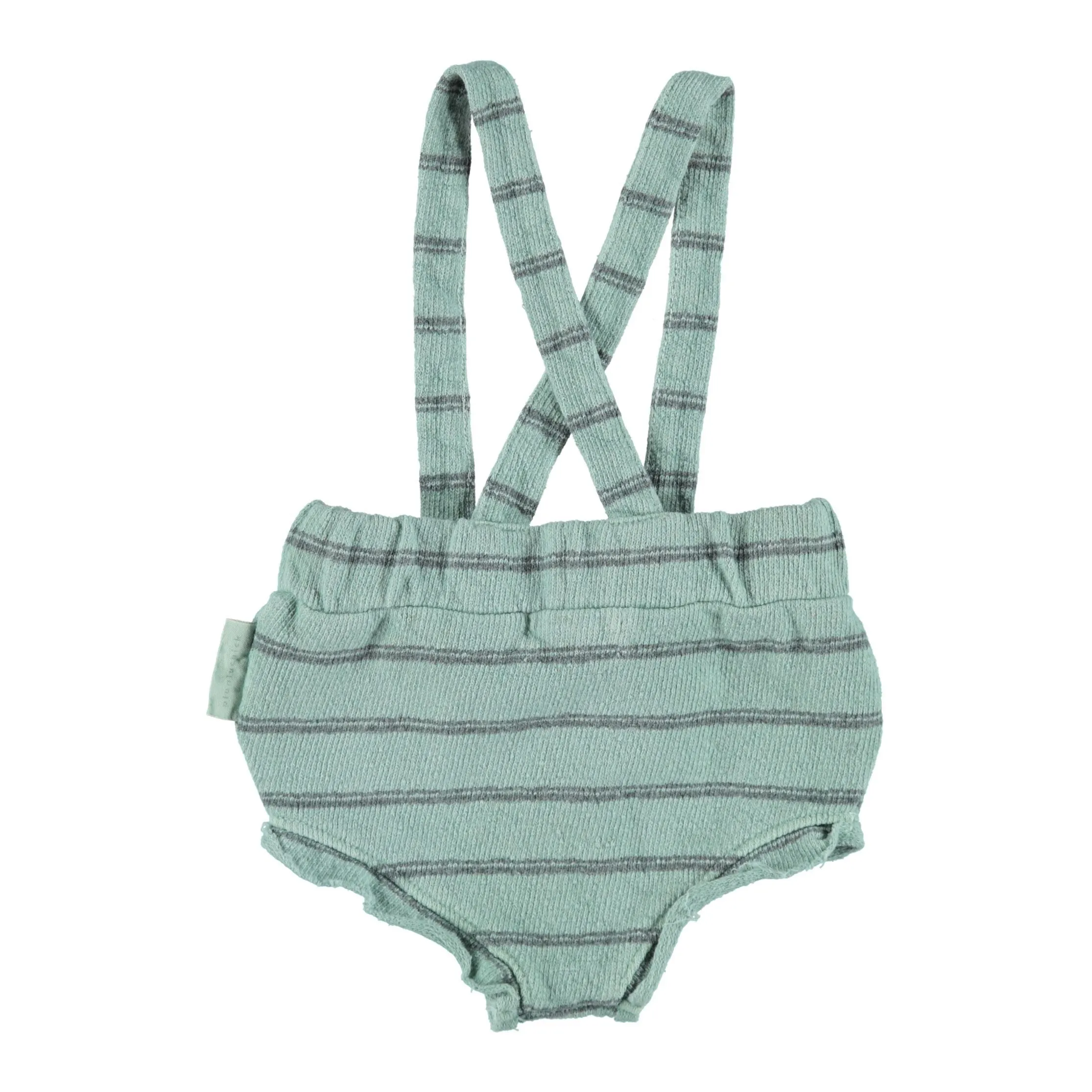 Piupiuchick shorties with straps sage / stripes