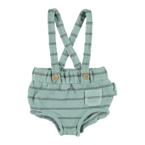 Piupiuchick shorties with straps sage / stripes