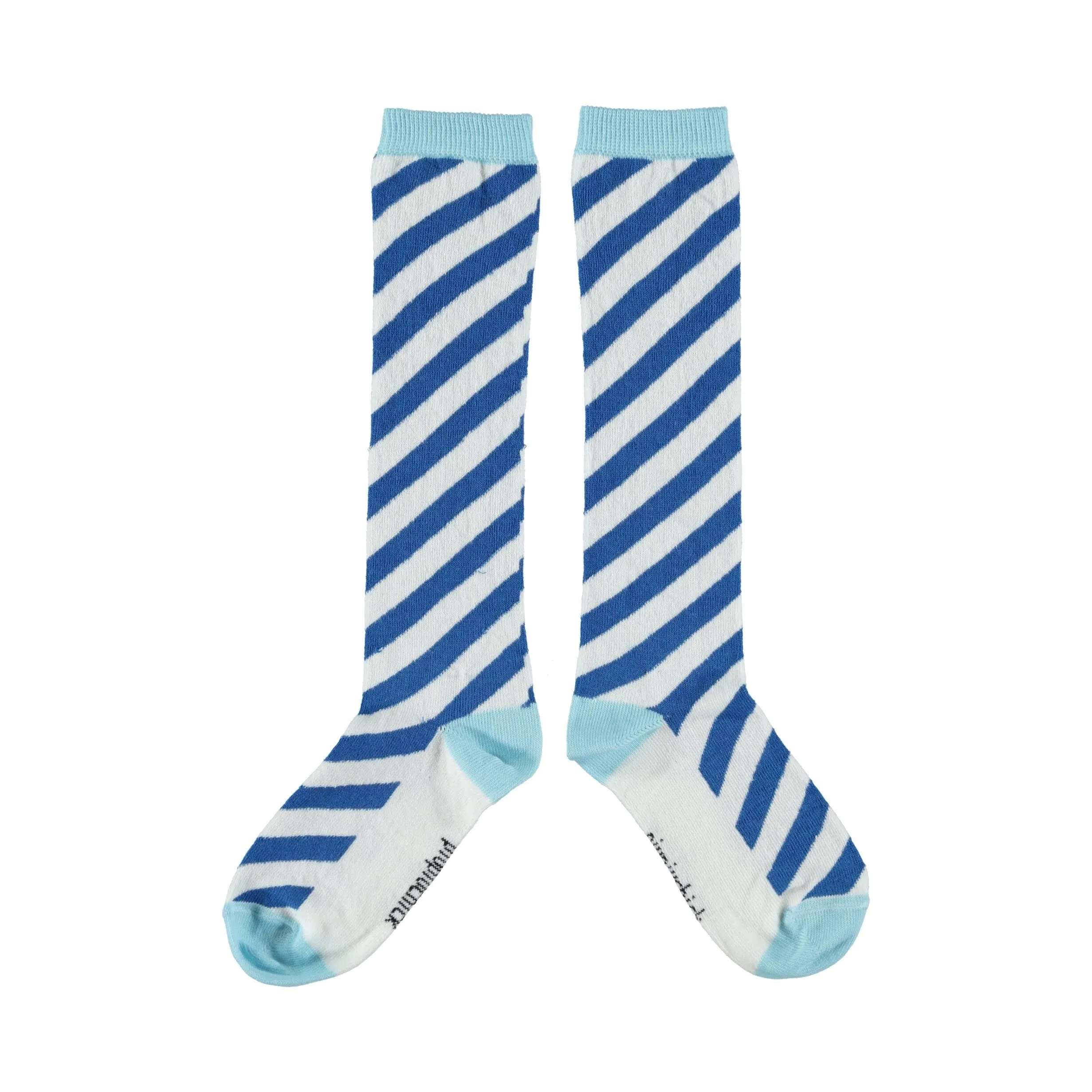 Piupiuchick socks indigo blue & mist blue