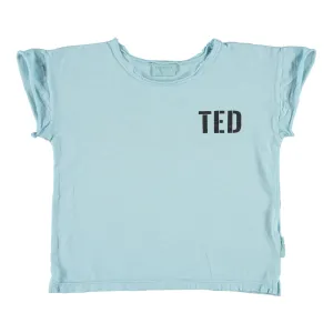 Piupiuchick t-shirt mist blue ted