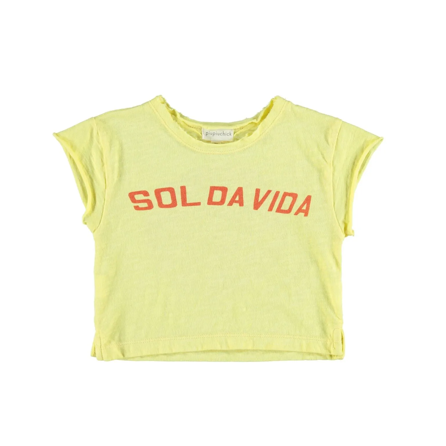 Piupiuchick t-shirt yellow 'sol da vida'