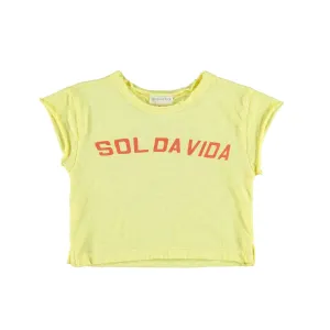 Piupiuchick t-shirt yellow 'sol da vida'