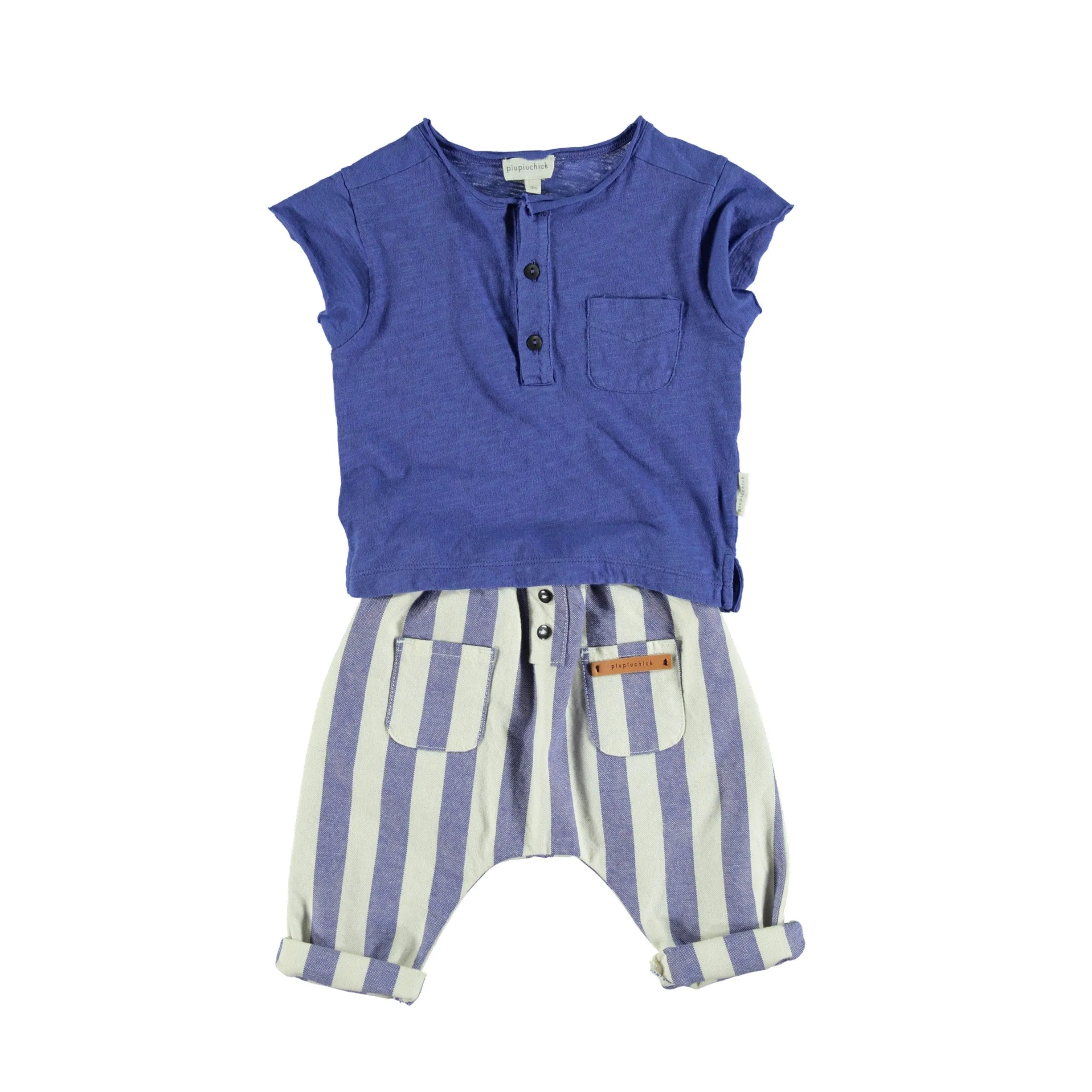 Piupiuchick trousers blue stripes