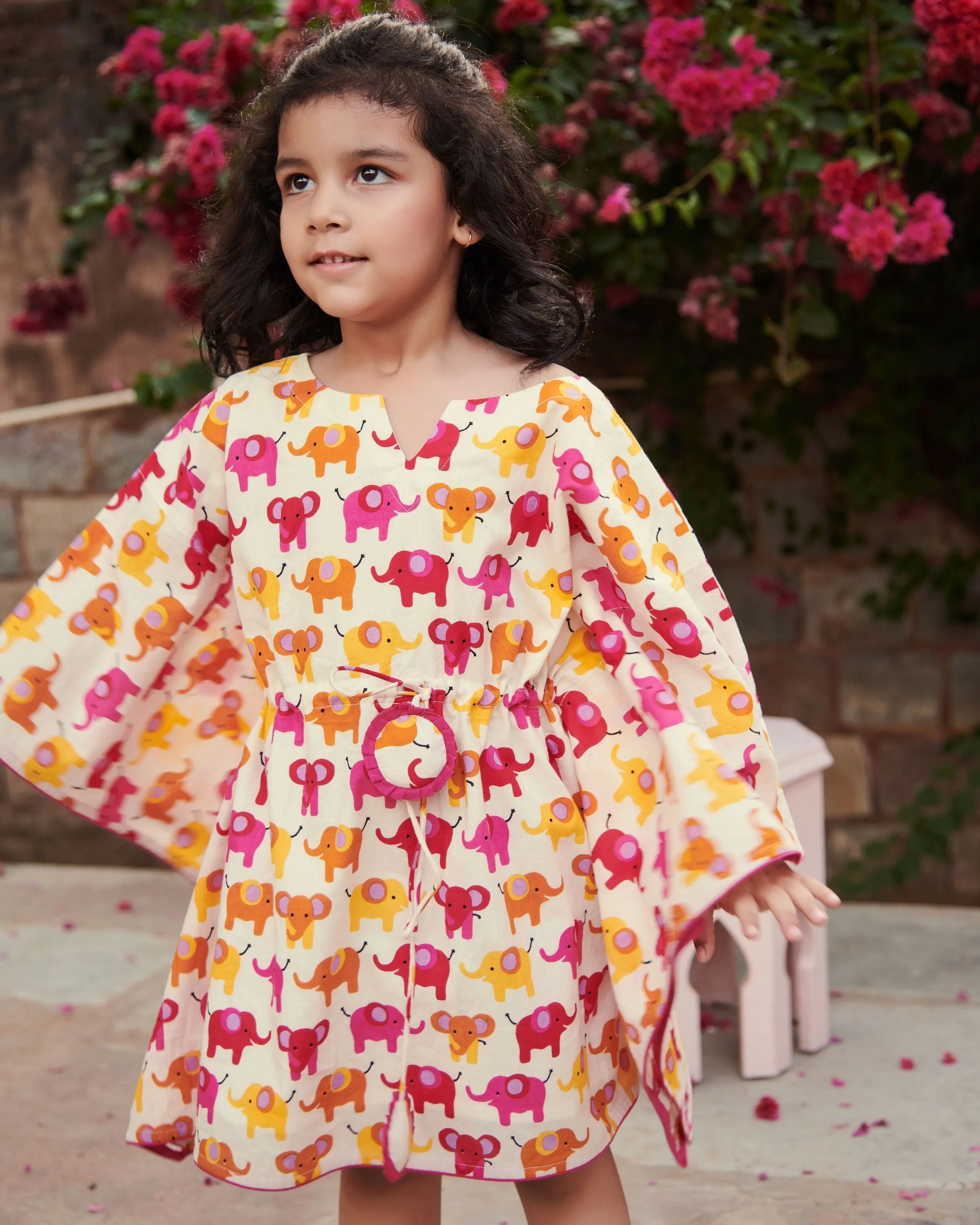 Ruffles Cotton Kaftan