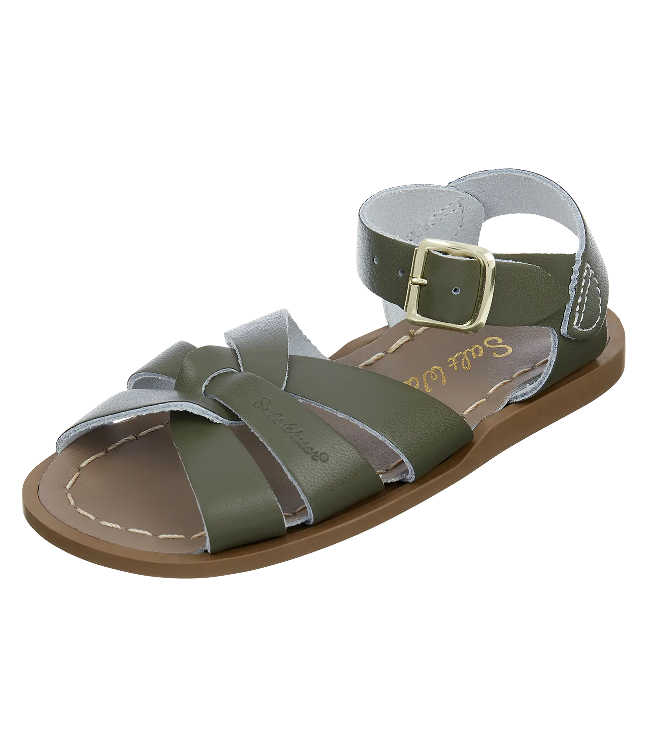 Salt-water sandals original olive (youth)