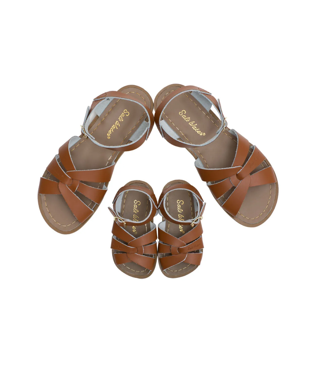 Salt-water sandals original tan (youth)